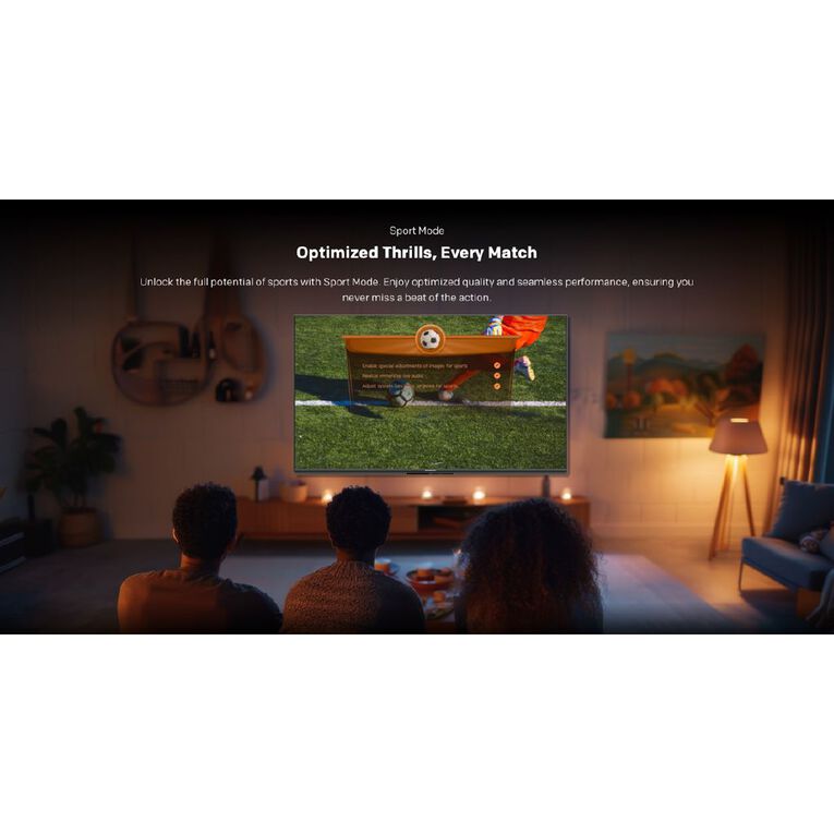 JVC 55 Inch 4K Ultra HD QLED Mini LED Google Smart TV JV5524M Silver