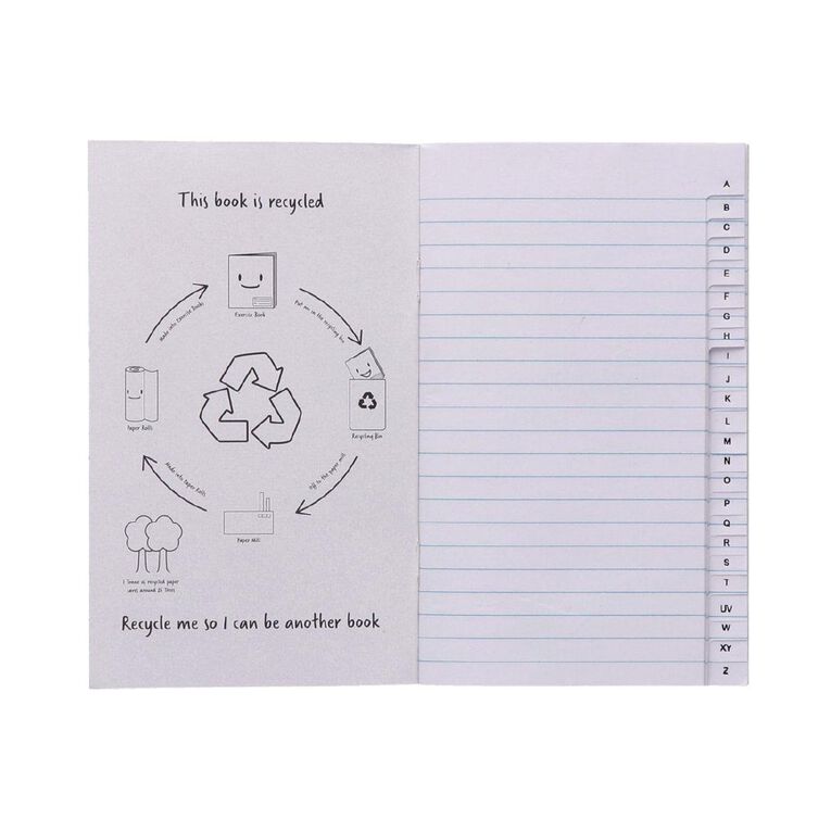 WS Notebook 5B1 Index 7mm 32 Leaf Red