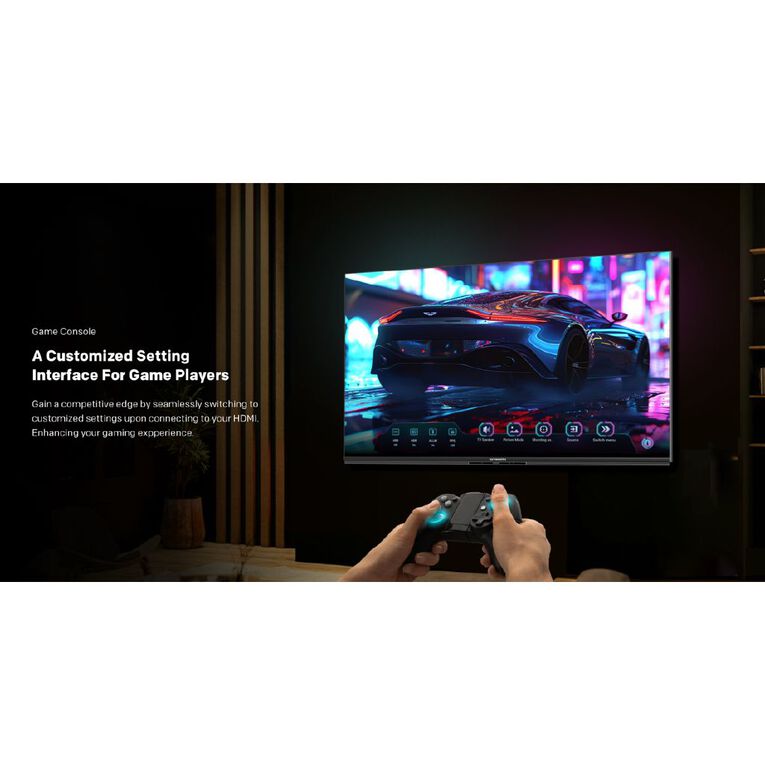 JVC 55 Inch 4K Ultra HD QLED Mini LED Google Smart TV JV5524M Silver