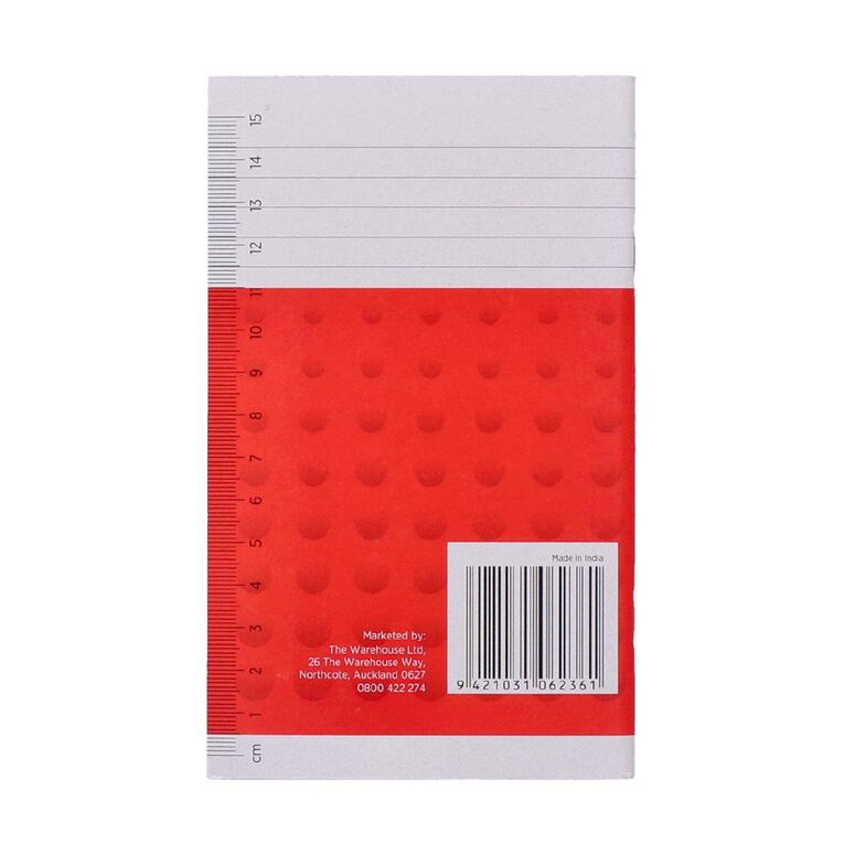 WS Notebook 5B1 Index 7mm 32 Leaf Red