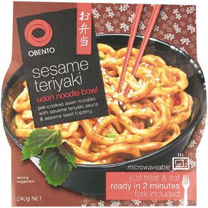 Obento Sesame Teriyaki Udon Noodle Bowl 240g