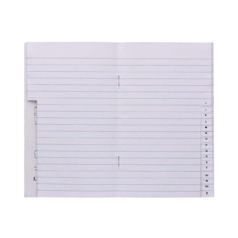 WS Notebook 5B1 Index 7mm 32 Leaf Red