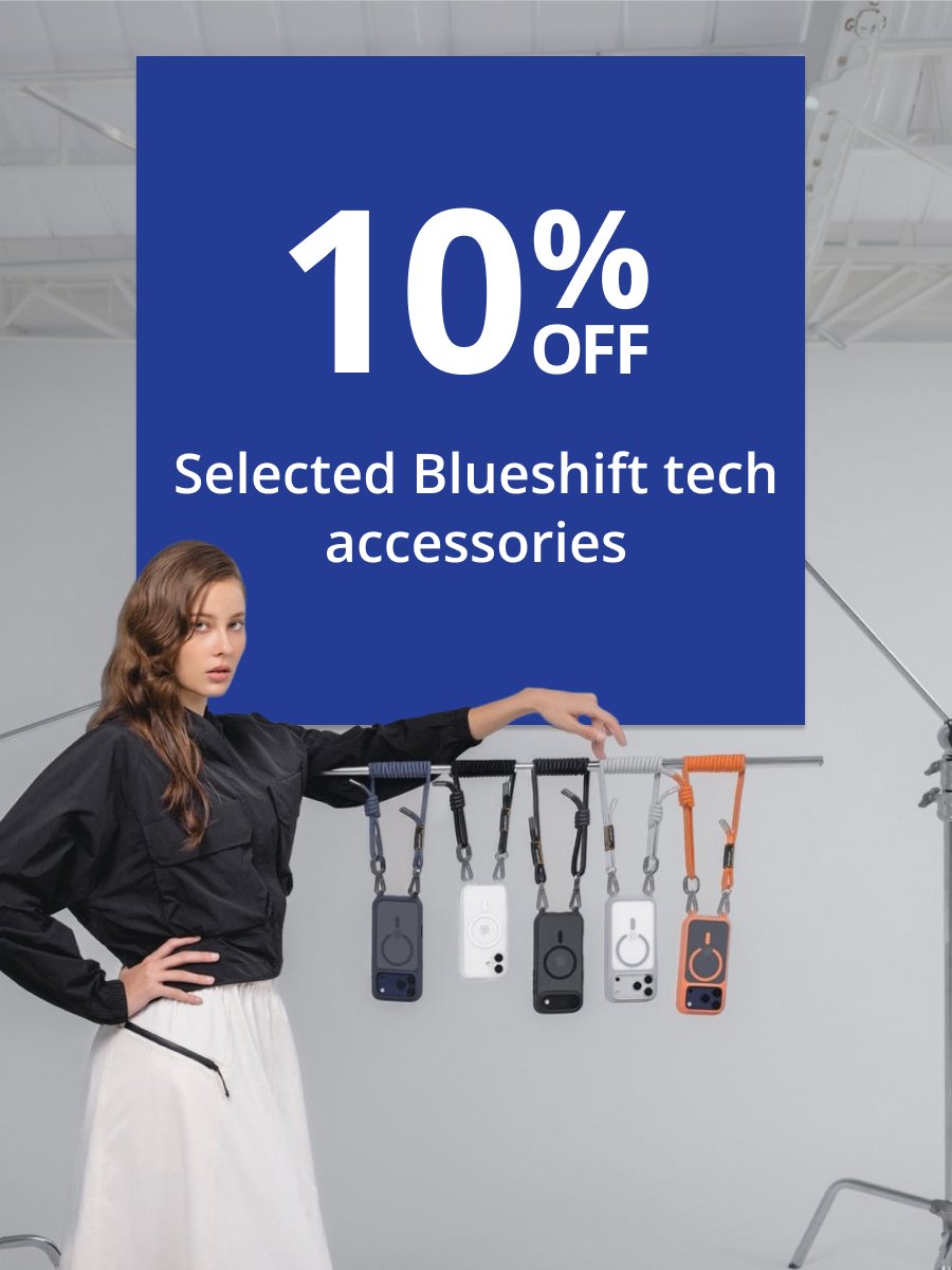 10% Off Selected Blueshift tech accessories