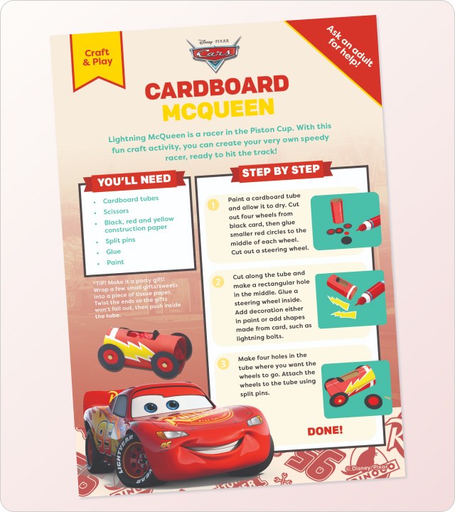 Cars 2 Craft Pages