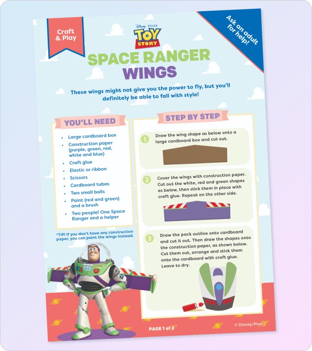 Toy Story 2 Craft Pages