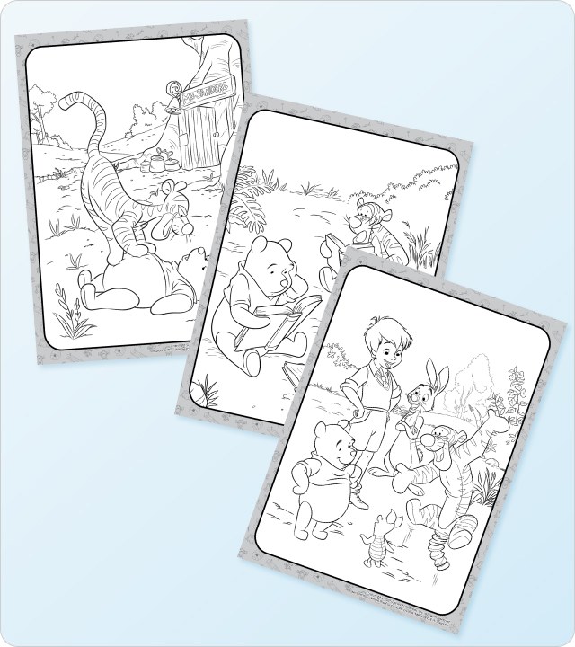 Winnie The Pooh Colouring Pages