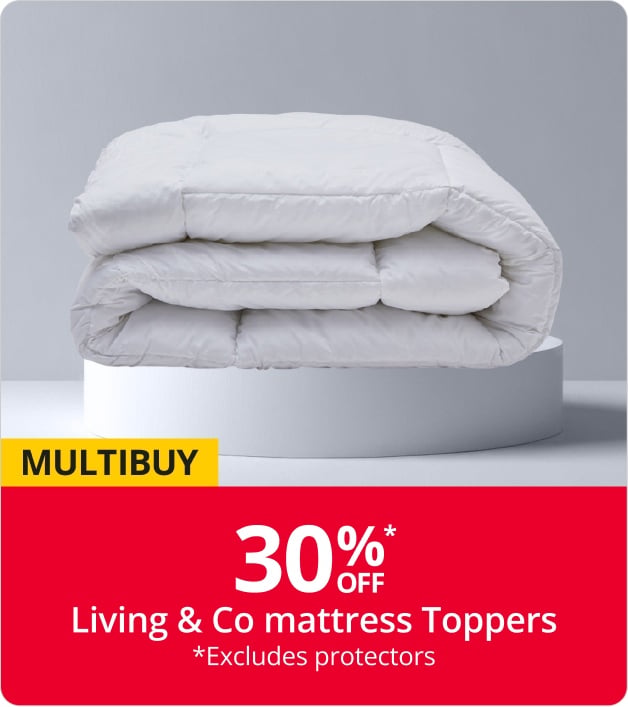 30% off L&C Mattress Toppers