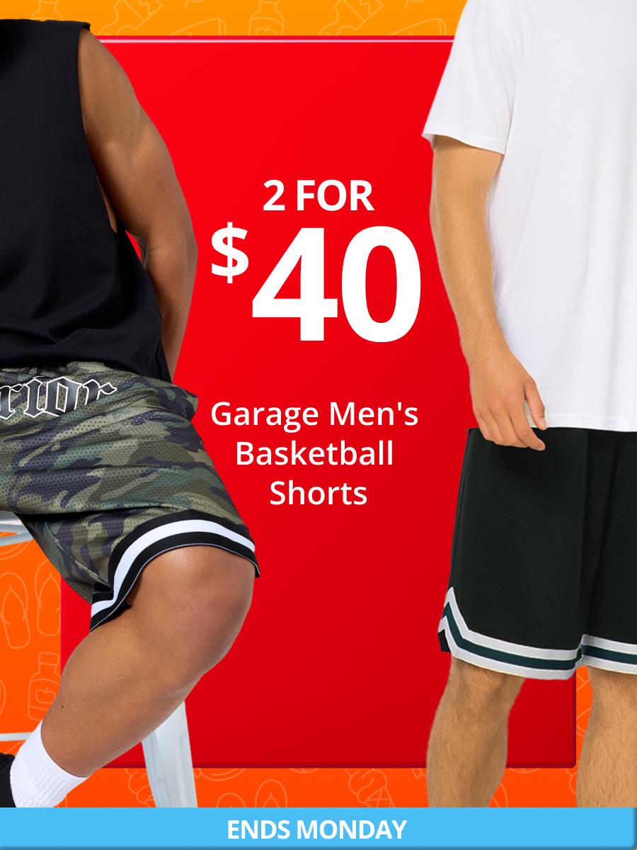 2 for $40 - Garage Men's Basketball Shorts