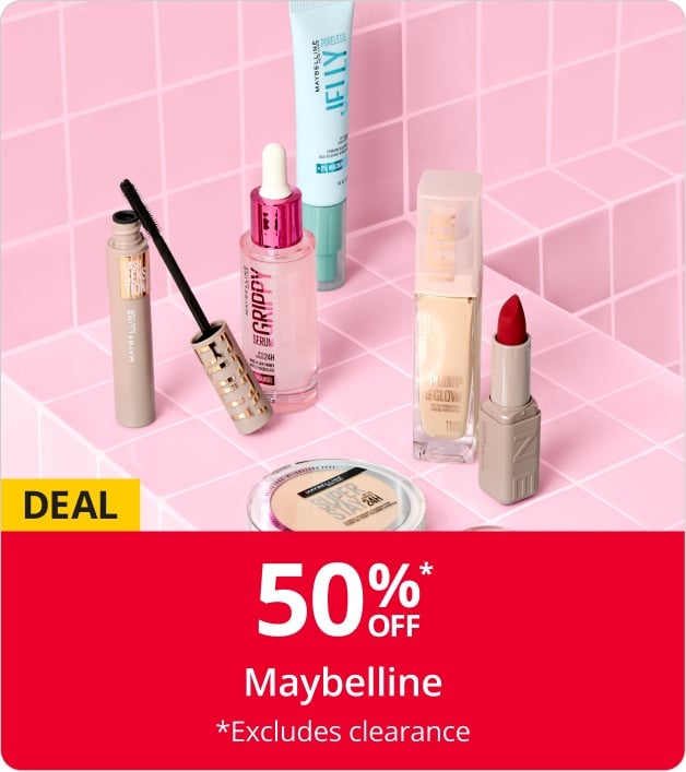50% OFF* Maybelline