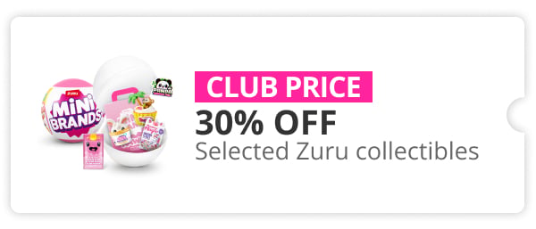 30% off selected Zuru collectibles