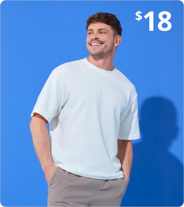 Men's heavyweight boxy tee $18