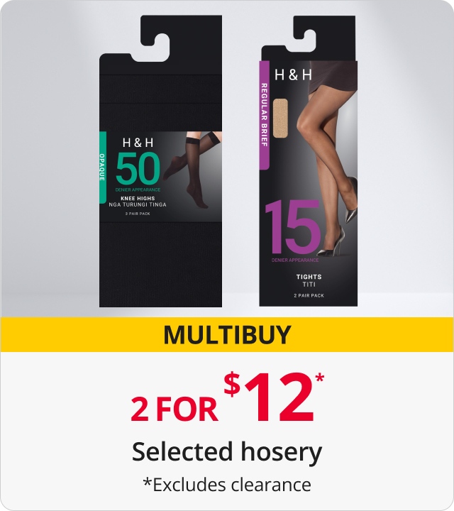 Selected hosiery 2 for $12