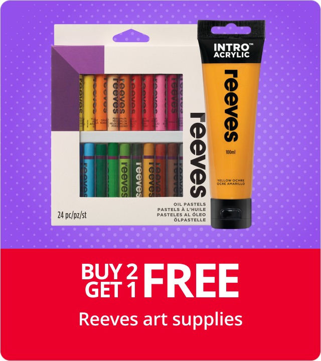 Buy 2 get a 3rd FREE Reeves art supplies