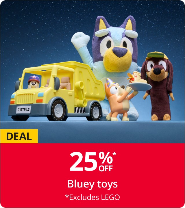 25% off Bluey pre-school toys