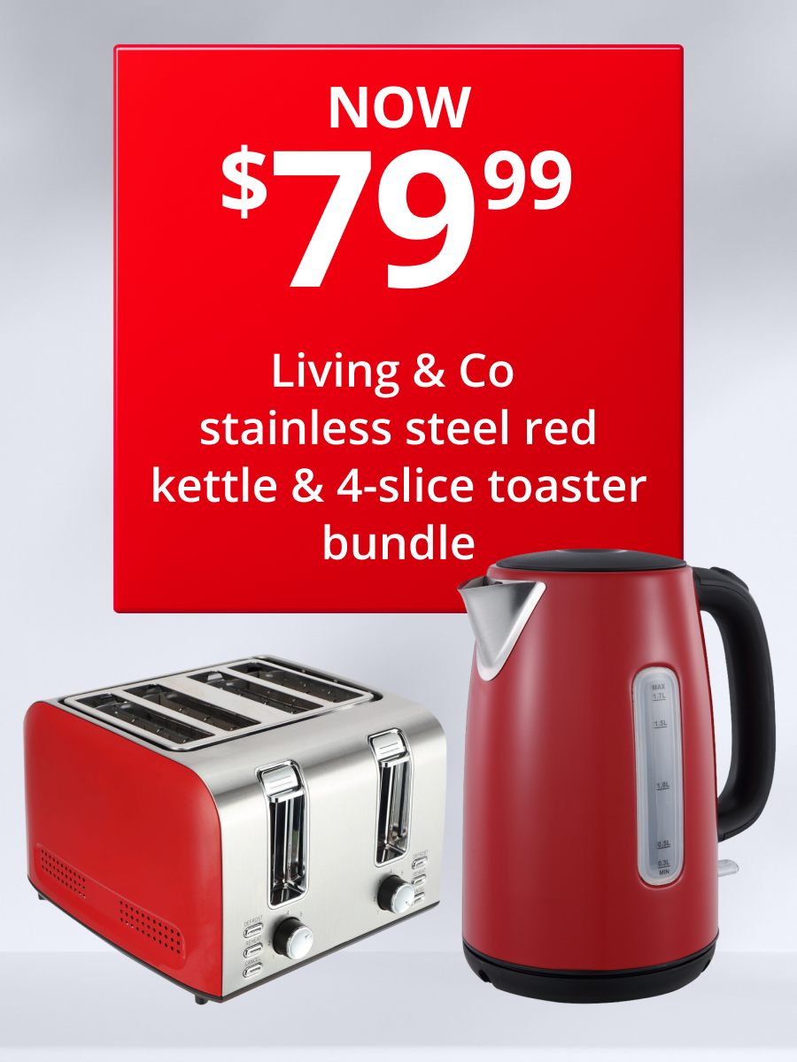 Red Kettle & toaster
