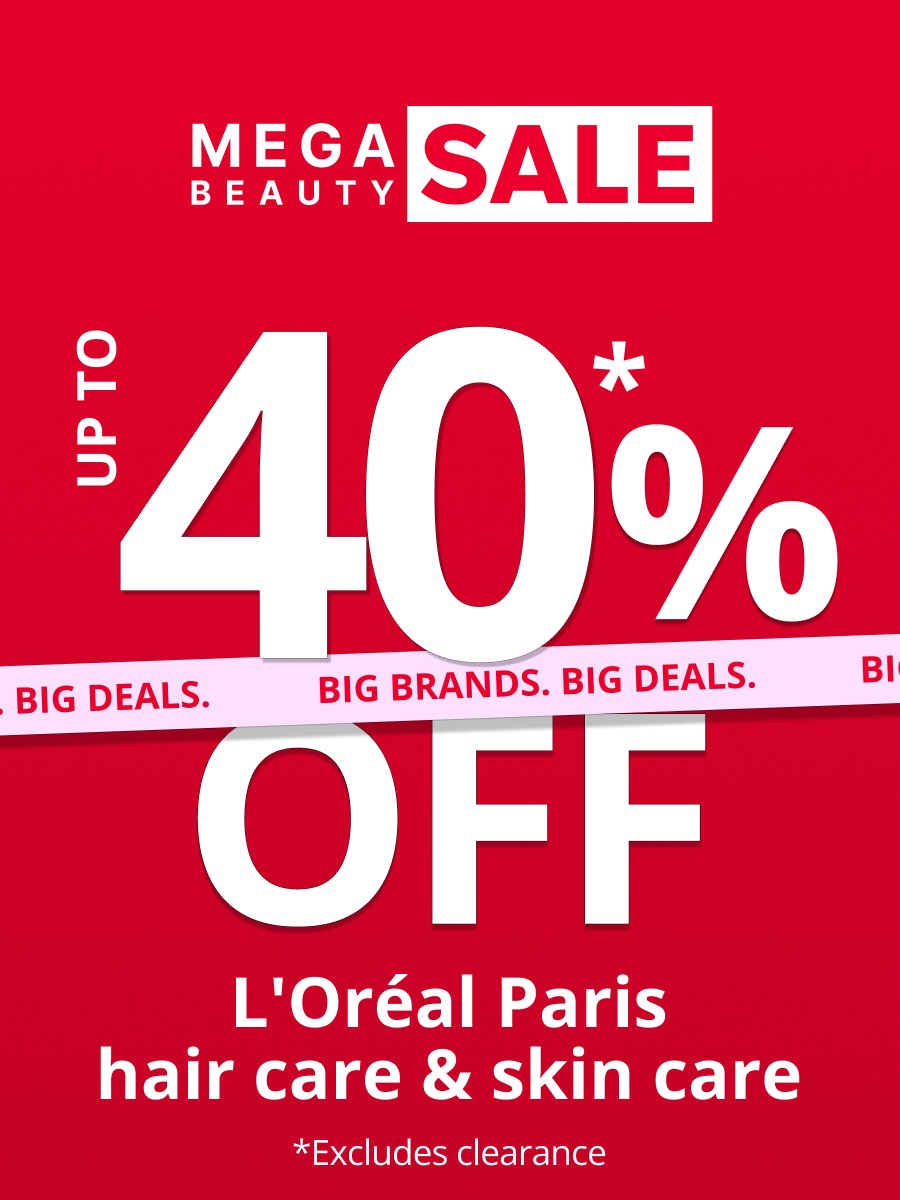 40% OFF* L'Oreal Paris hair care & skin care