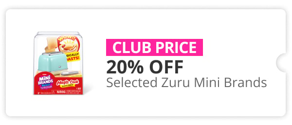 20% off Selected Zuru Mini Brands