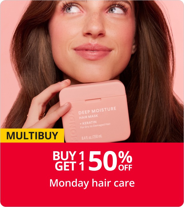 Buy 1 get 1 HALF PRICE Monday hair care