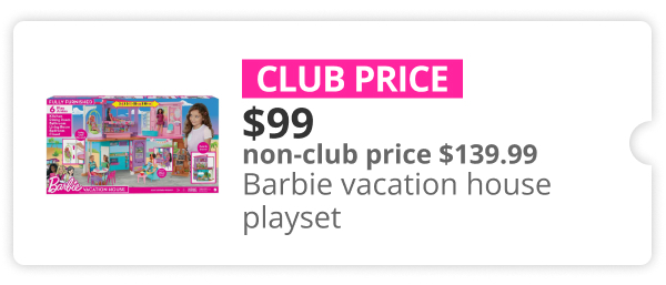 $99 Barbie vacation house playset