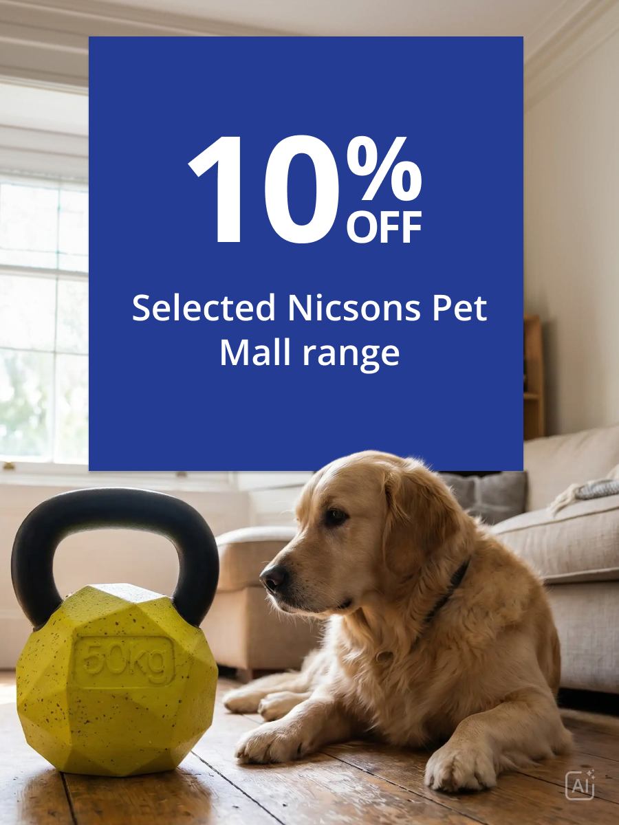 10% Off Selected Nicsons Pet Mall range
