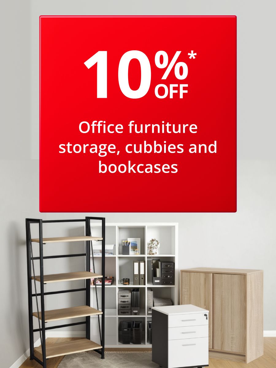 10% off Office furniture & storage cubbie