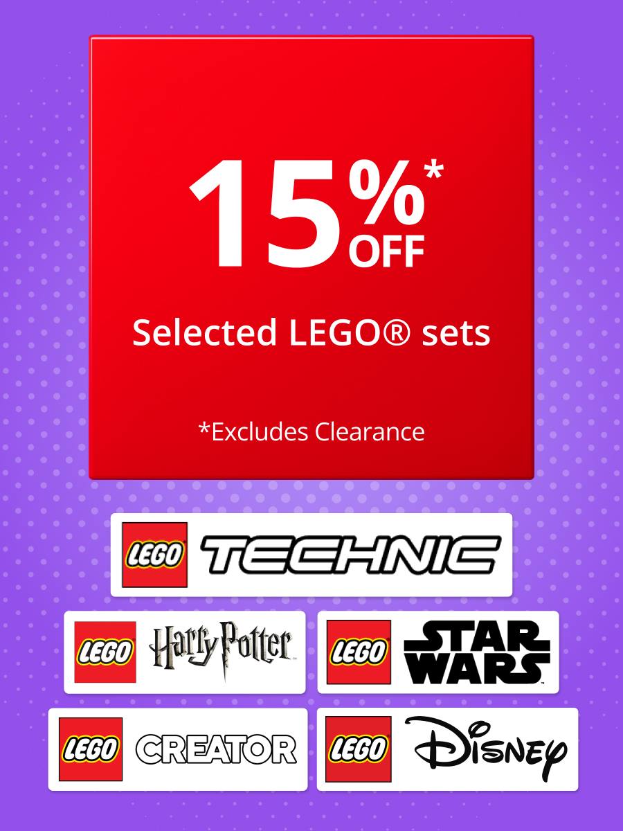 15% off selected LEGO® sets