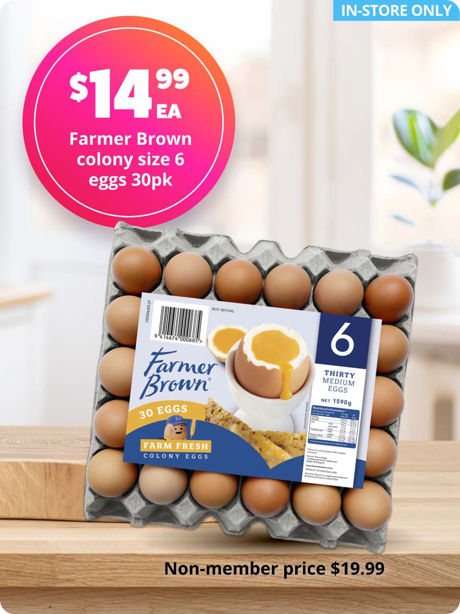 $14.99 EA Farmer Brown colony size 6 eggs 30pk