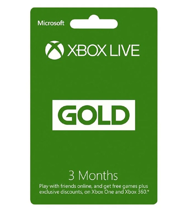 Xbox Live Gold 3M NZ POSA
