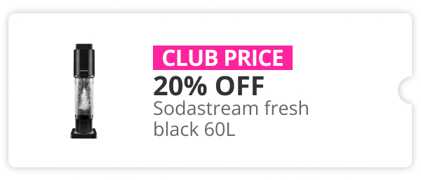 25% off Sodastream fresh black 60L