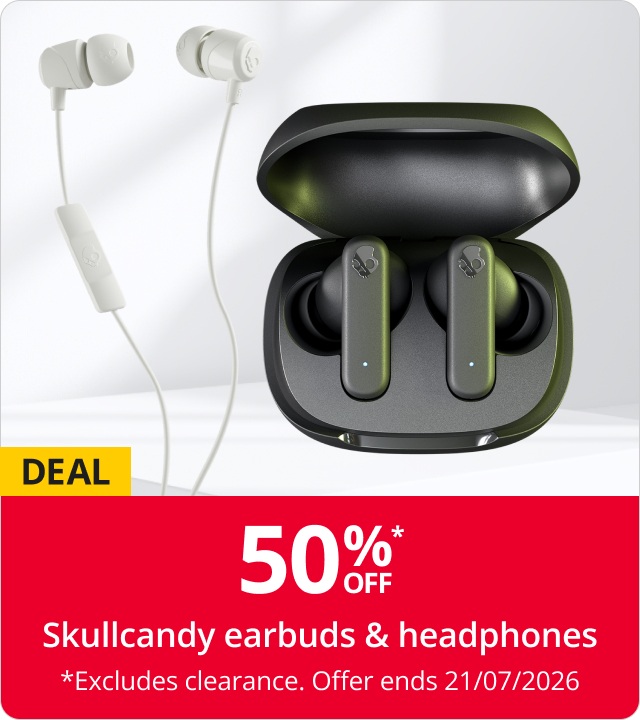 50% off Skullcandy earbuds & headphones