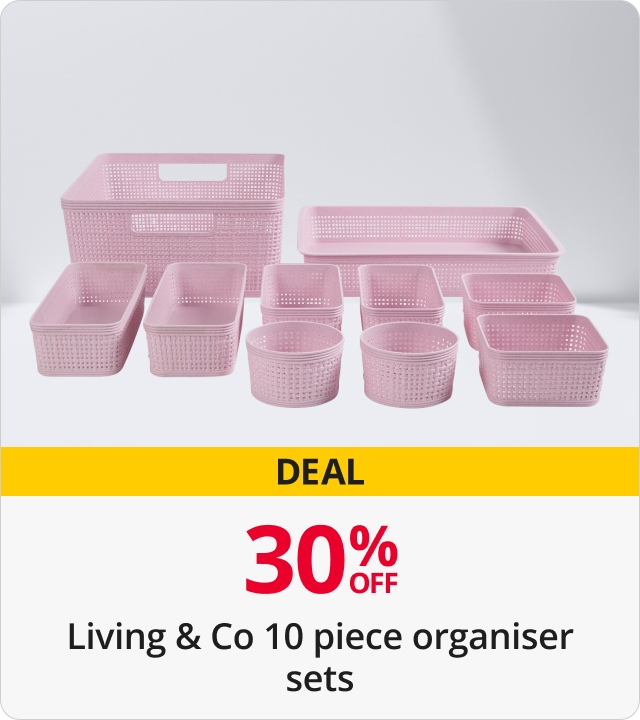 Living & Co 10 piece organiser sets