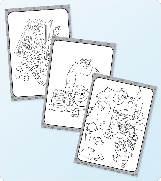 Monsters Inc Colouring Pages