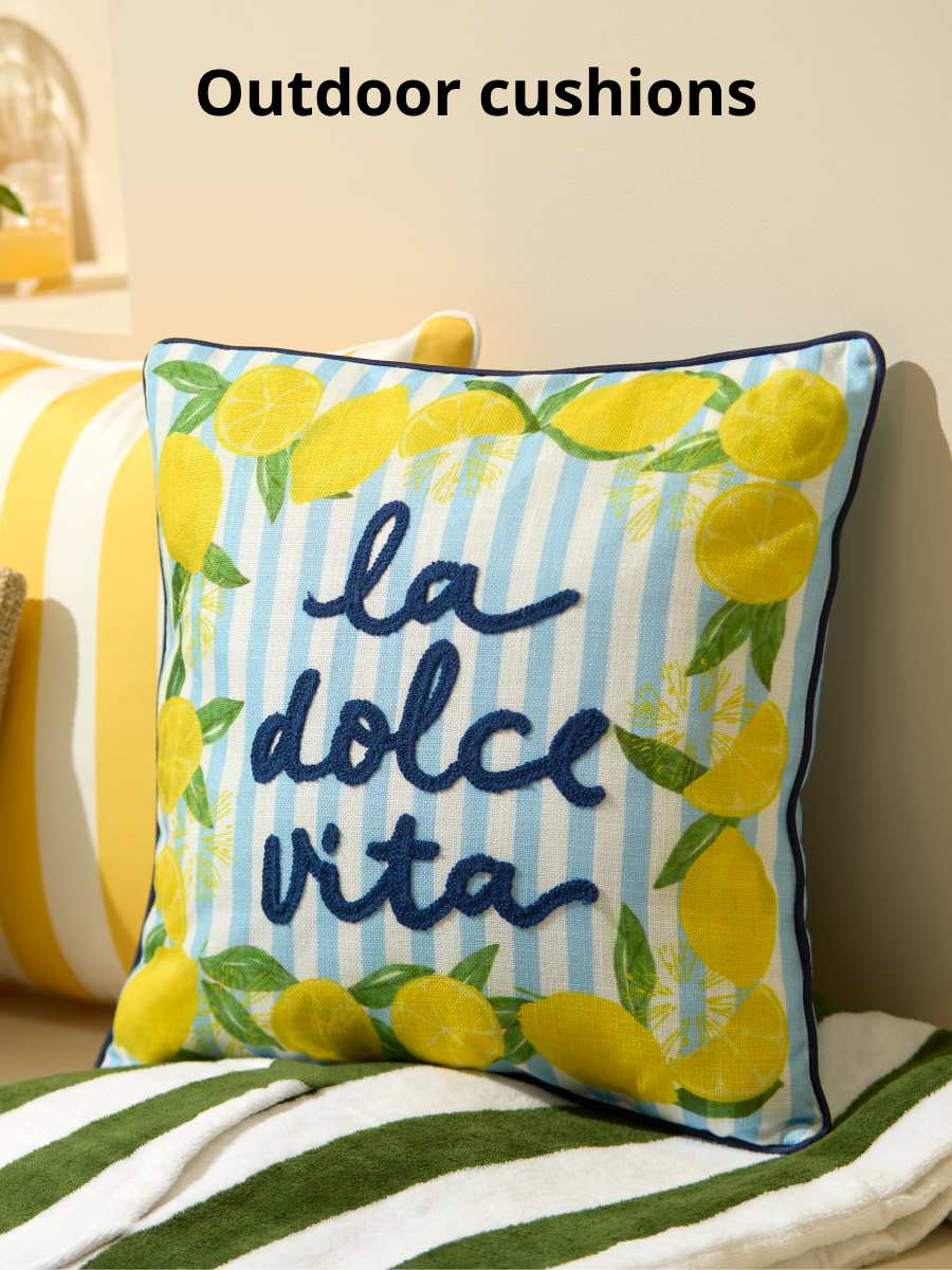 Outdoor cushions
