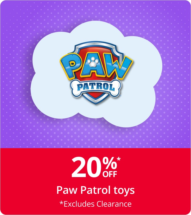 20% off Paw Patrol toys