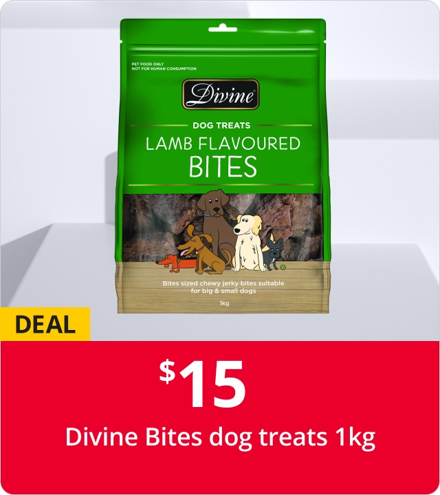 15 EA Divine Bites dog treats 1kg