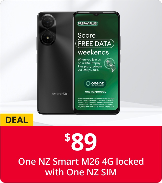 One NZ Smart M26 4G locked with One NZ SIM
$89