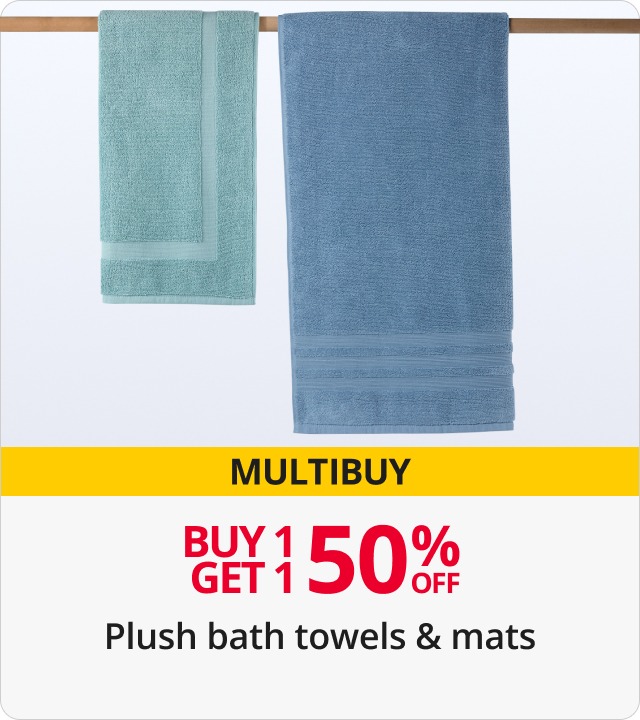 Plush bath towels