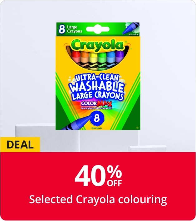 40% off Selected Crayola colouring