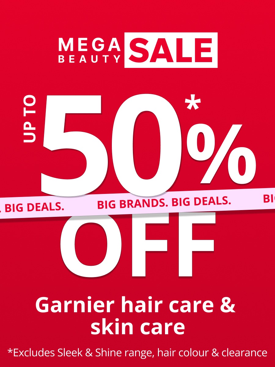 50% OFF* Garnier hair care & skin care