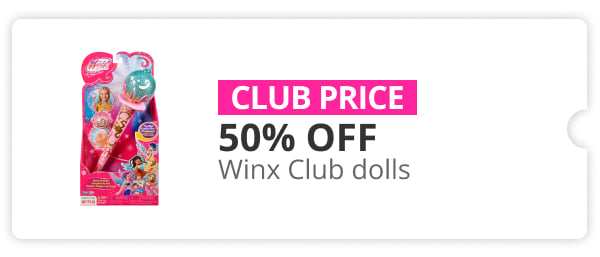 50% off Winx Club dolls