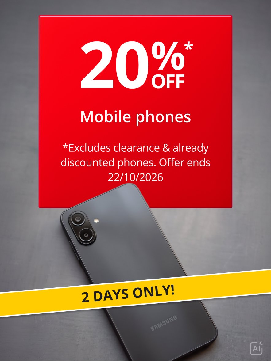 20% off mobile phones