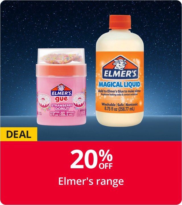 20% off Elmer's range