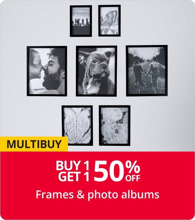 Buy 1 get 1 Half price Frames & Photo Albums
