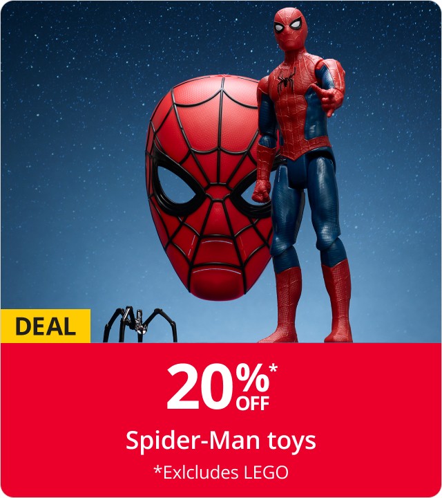 20% off Spider-Man toys