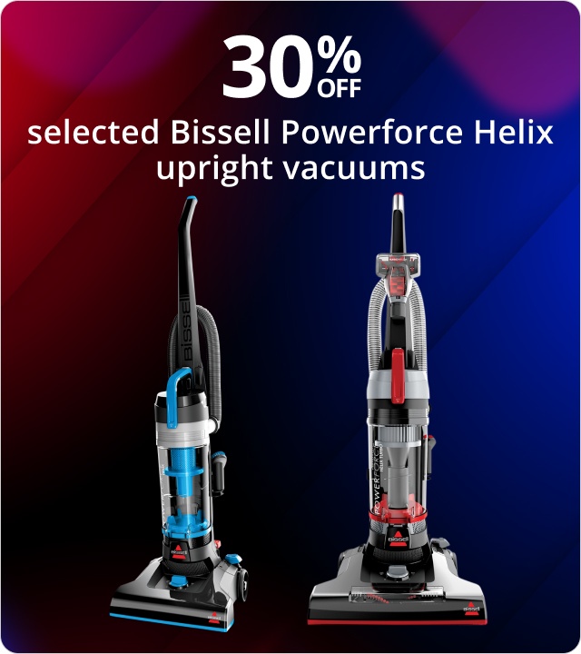 30% off selected Bissell Powerforce Helix upright vacuums