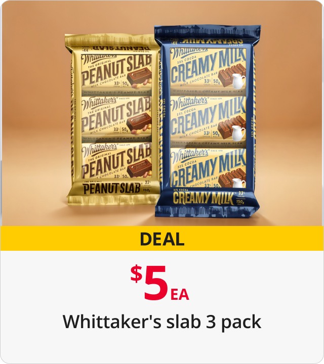 5EA Whittakers slab 3 pack
