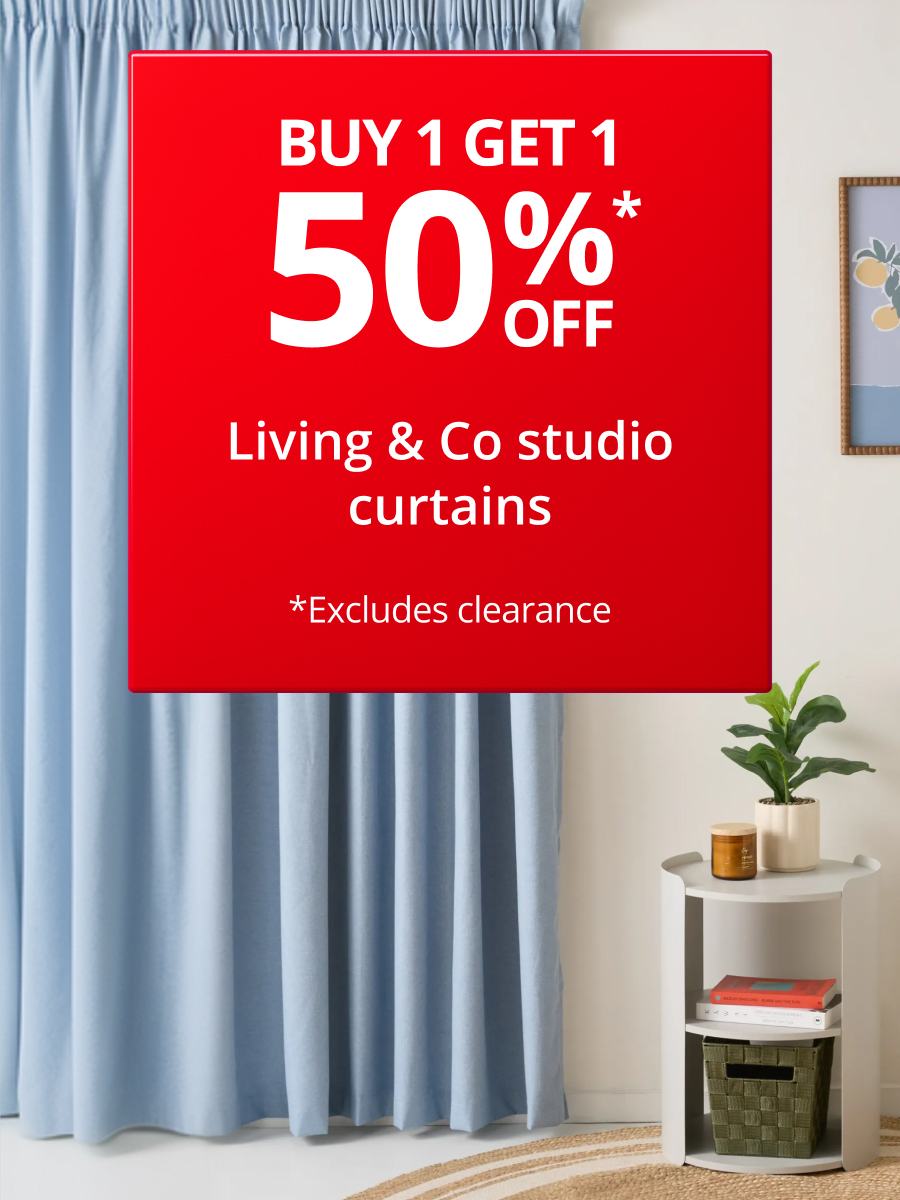 Buy 1 get 1 Half price Living & Co Stud range