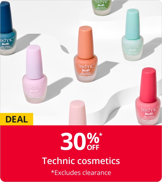 30% off Technic cosmetics