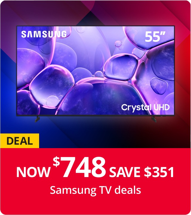 Samsung TV deals Now $748 Save $351