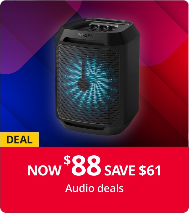 Audio deals Now $88 Save $61